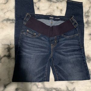 Levi Maternity  baby bump skinny blue jeans